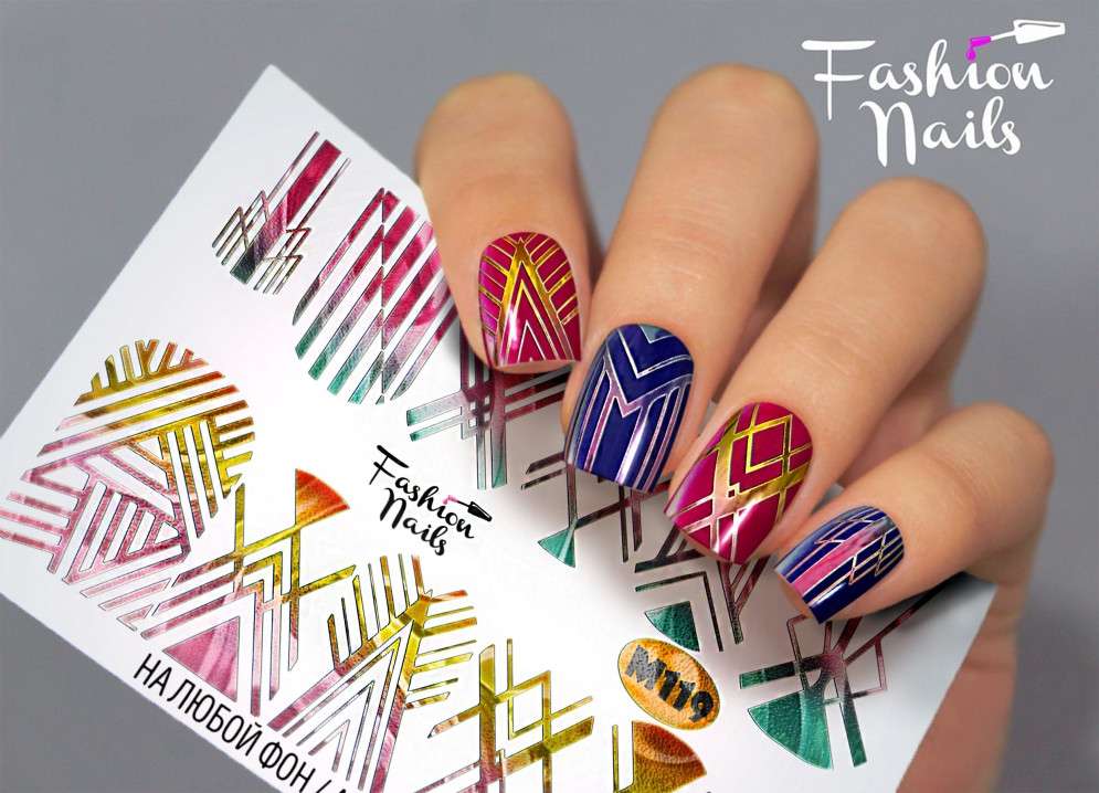 Fashion Nails Слайдер-дизайн METALLIC № 119