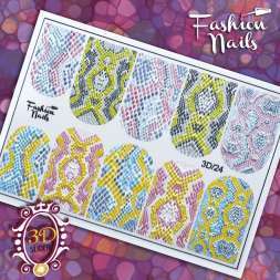 Fashion Nails Слайдер-дизайн 3D № 24