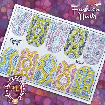 Fashion Nails Слайдер-дизайн 3D № 24