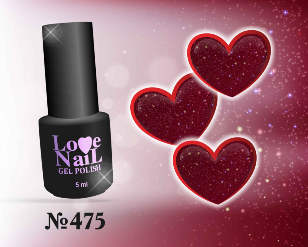 475 LOVE NAIL ГЕЛЬ ЛАК класса Premium              