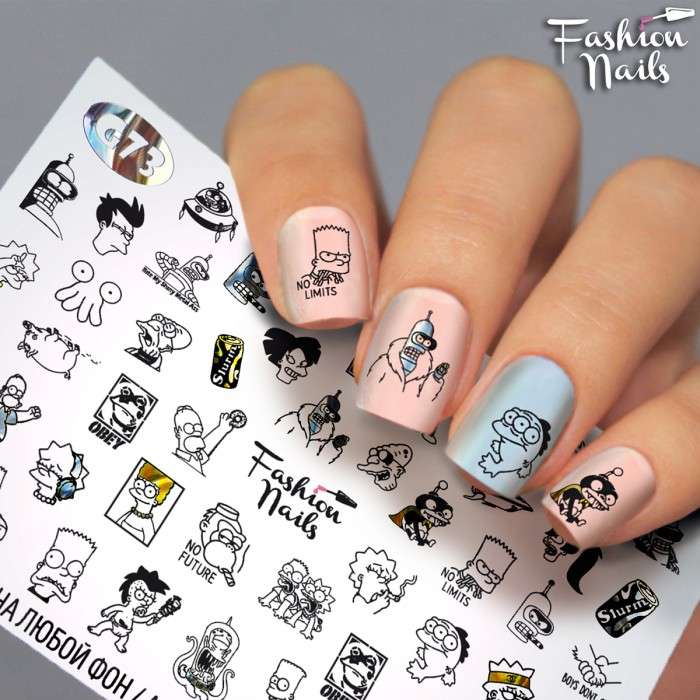 Fashion Nails Слайдер-дизайн GALAXY № 73