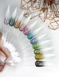 Хлопья голография голубой кобальт Арт.3207