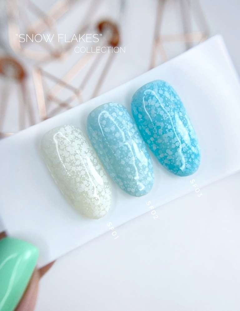 ROYAL гель лак "Снежные хлопья" SF01