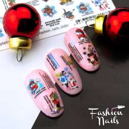 Fashion Nails Слайдер-дизайн WHITE № 138