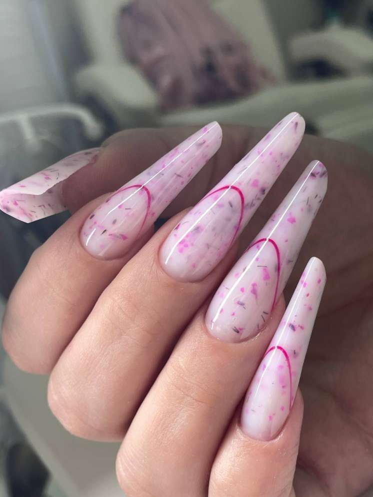 Моделирующий гель с сухоцветами Royal MILKY FLOWER 03 (15 мл)