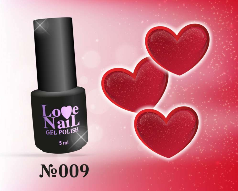 009 LOVE NAIL ГЕЛЬ ЛАК класса Premium  