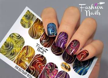 Fashion Nails Слайдер-дизайн METALLIC № 134