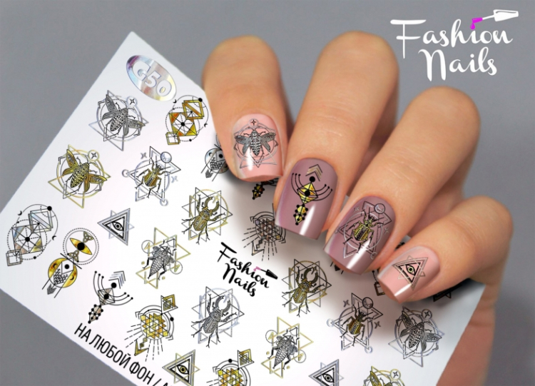 Fashion Nails Слайдер-дизайн GALAXY № 50