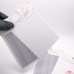 Наклейки полосочки 1409 белые