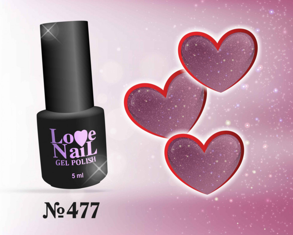 477 LOVE NAIL ГЕЛЬ ЛАК класса Premium                