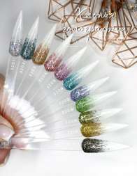 Хлопья голография хаки Арт.3209