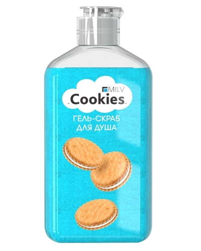 MILV Гель-скраб для душа &quot;COOKIES&quot;. 340 мл