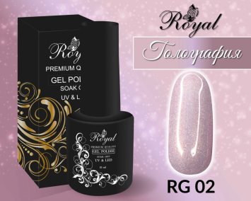 RG02 Гель-лак ROYAL &quot;Голография&quot; 10 ml      