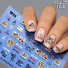 Fashion Nails Слайдер-дизайн WHITE № 55