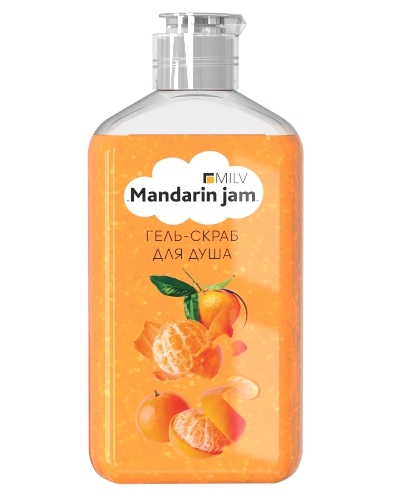 MILV Гель-скраб для душа "MANDARIN JAM". 340 мл