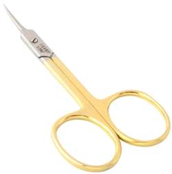 Ножницы для кутикулы Silver Star НСС-5 HG (23мм) ручной заточки узкие, загнутые серия Classic  