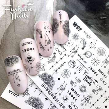 Fashion Nails Слайдер-дизайн WHITE № 82