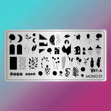 Пластина для стемпинга Mono 01