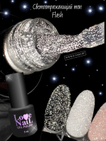 .Flash Top Светоотражающий LOVE NAIL 5 мл без липкого слоя     