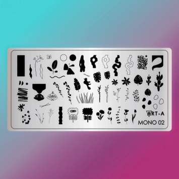 Пластина для стемпинга Mono 02