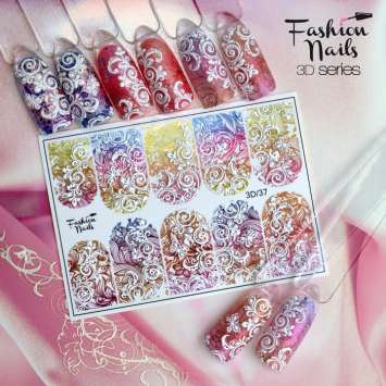 Fashion Nails Слайдер-дизайн 3D № 37