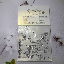 Стразы "Soline Charms" A-1 (серебро ss3) 720 шт 