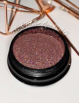 Светоотражающий Flash glitter розовый персик голографик Арт.7036G