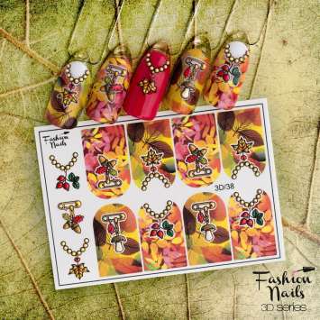 Fashion Nails Слайдер-дизайн 3D № 38