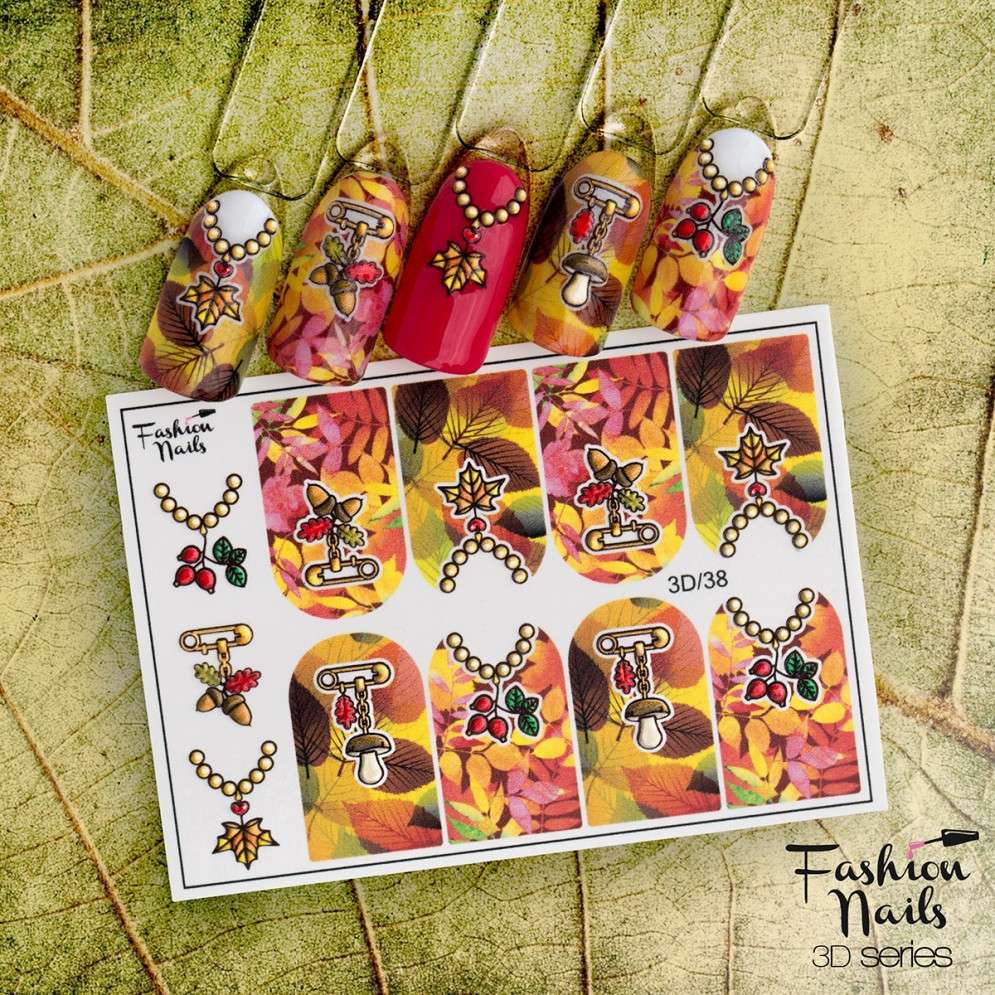 Fashion Nails Слайдер-дизайн 3D № 38