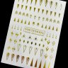 Наклейки Nogtemoda Metallic Collection Gold № 007