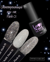 .Светоотражающий гель-лак LOVE NAIL Flash 01 5 мл 