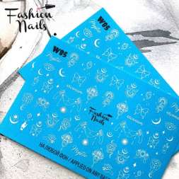 Fashion Nails Слайдер-дизайн WHITE № 85