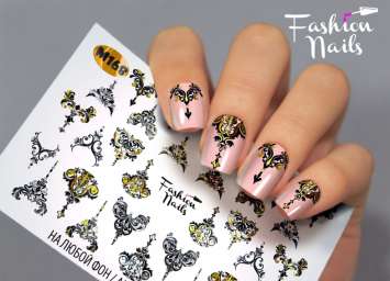 Fashion Nails Слайдер-дизайн METALLIC № 168