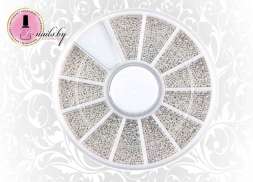 Каруселька с бульонками металлическими (серебро) мелкого размера