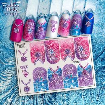 Fashion Nails Слайдер-дизайн 3D № 40