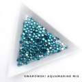 Стразы Swarovski AQUAMARINE MIX 144 шт (микс размеры)        