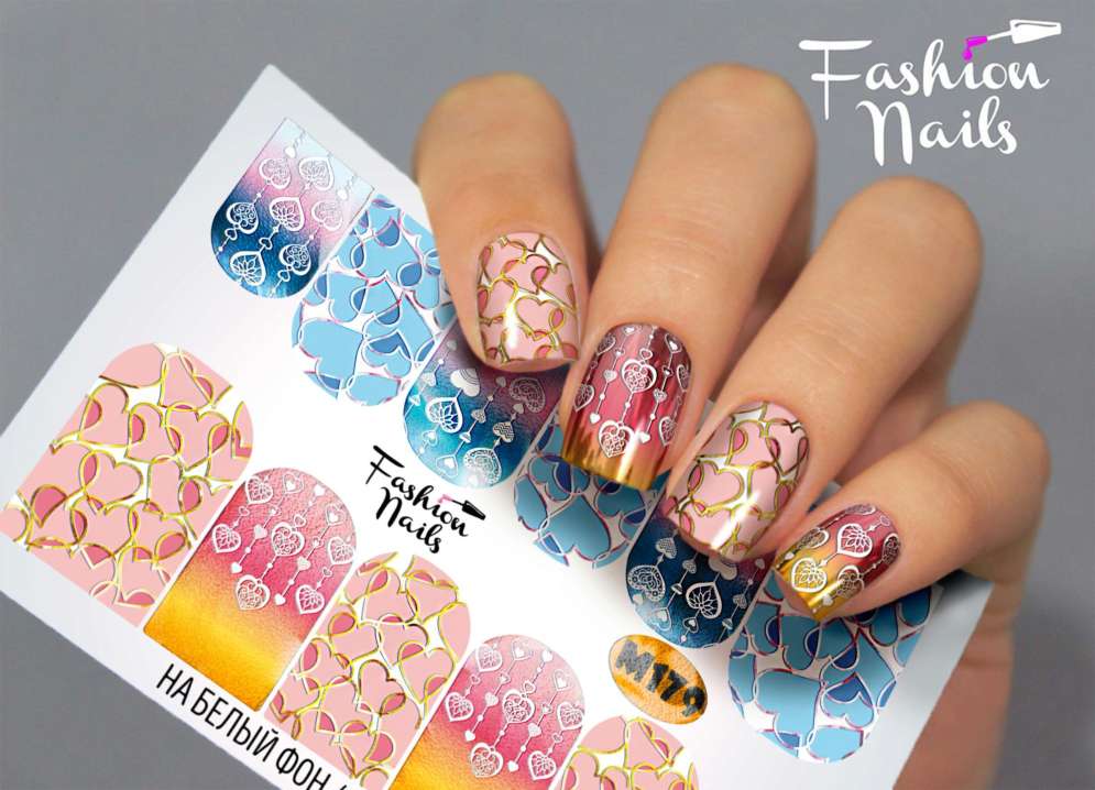 Fashion Nails Слайдер-дизайн METALLIC № 179
