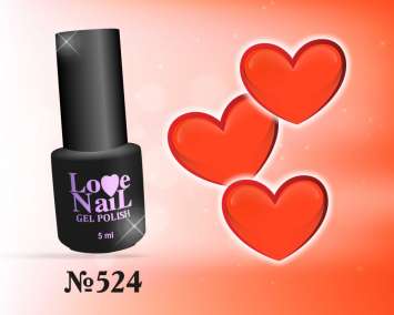 524 LOVE NAIL ГЕЛЬ ЛАК класса Premium      
