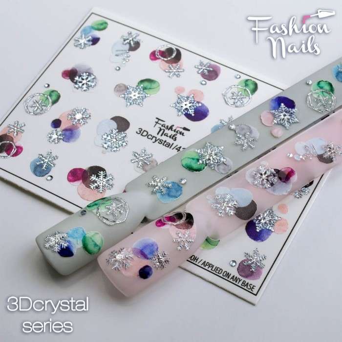 Fashion Nails Слайдер-дизайн 3D CRYSTAL № 43