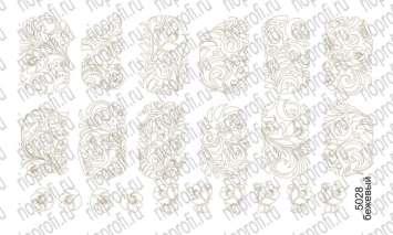 Rio Profi Слайдер На Прозрачной Основе Нэйл Круст №5028 Бежевый  