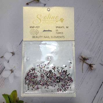 Стразы "Soline Charms" A-9 (розово-зеленый хамелеон ss3) 720 шт      