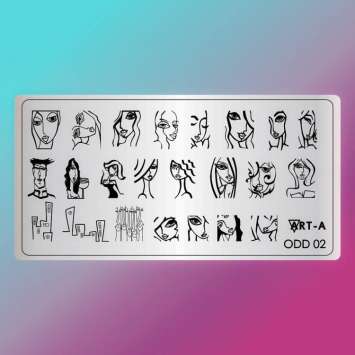 Пластина для стемпинга Odd 02