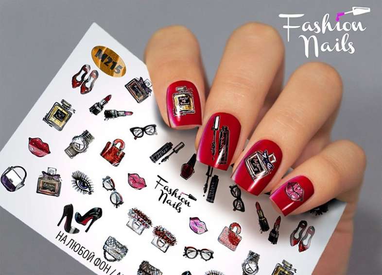 Fashion Nails Слайдер-дизайн METALLIC № 215