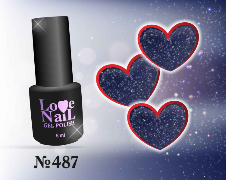 487 LOVE NAIL ГЕЛЬ ЛАК класса Premium                          