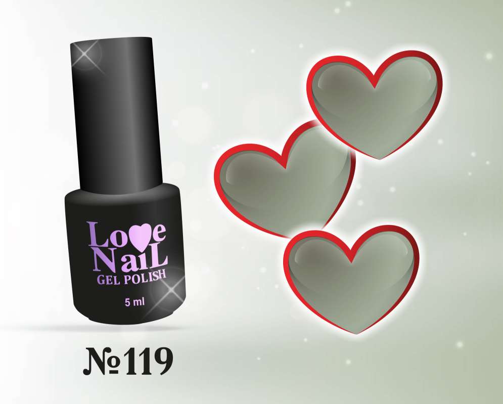 119 LOVE NAIL ГЕЛЬ ЛАК класса Premium 