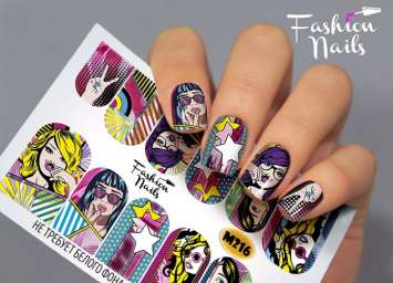 Fashion Nails Слайдер-дизайн METALLIC № 216
