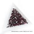 Стразы Swarovski DARK AMETHYST MIX 144 шт (микс размеры) 