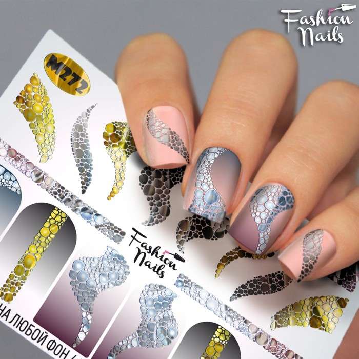 Fashion Nails Слайдер-дизайн METALLIC № 272