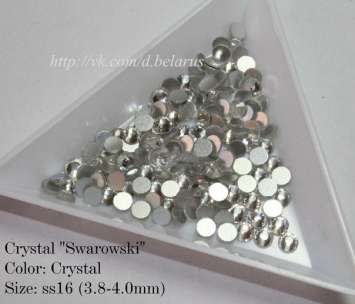 Стразы ss16 Crystal 3.8-4mm 100шт   