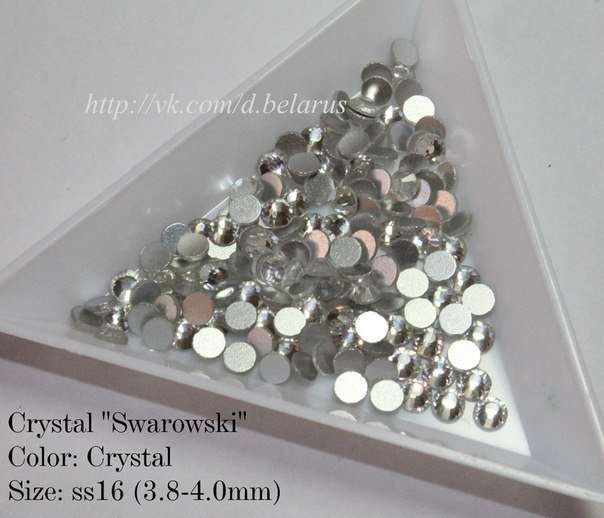 Стразы ss16 Crystal 3.8-4mm 100шт   